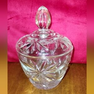 VINTAGE Crystal candy jar/dish